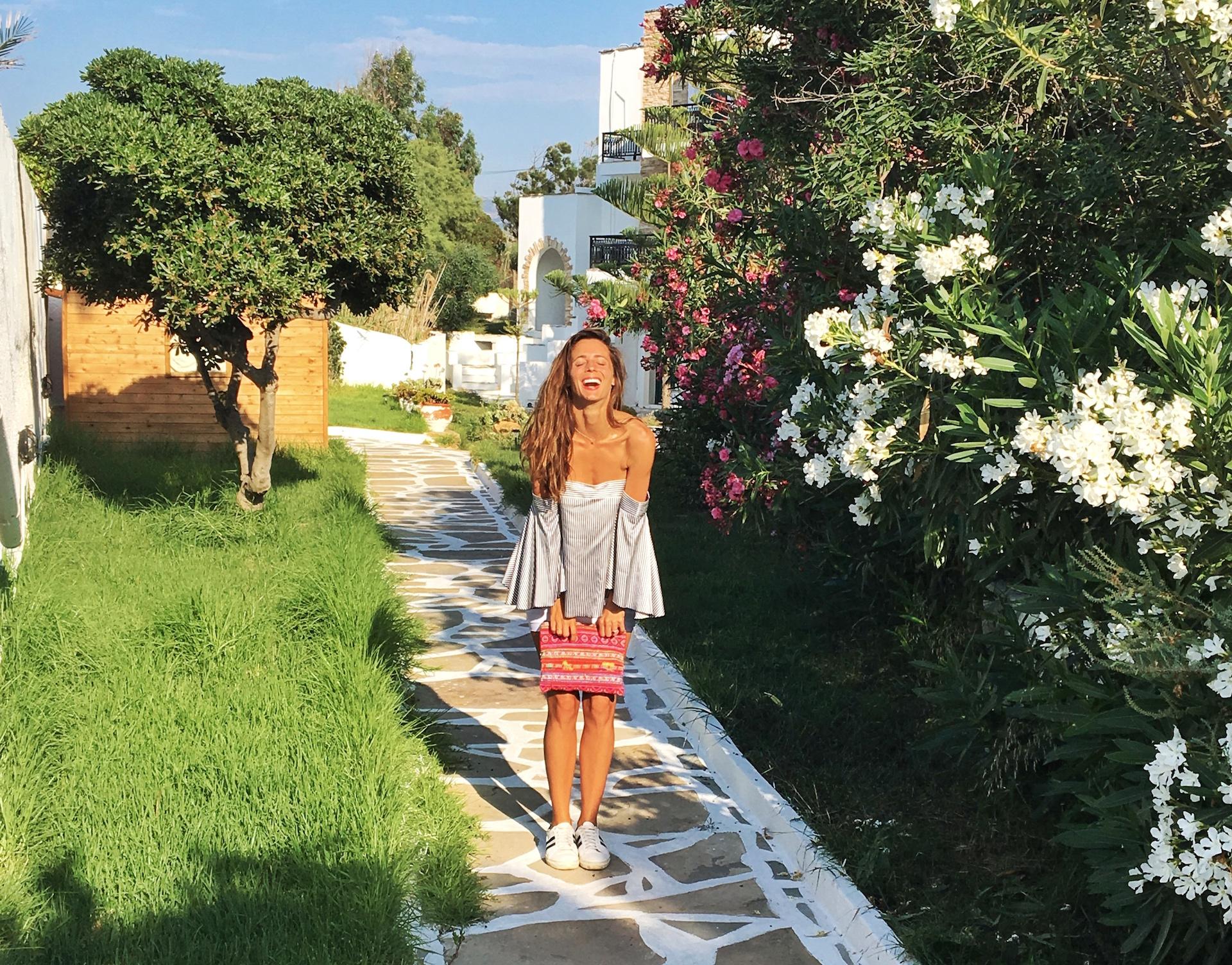 melissa ambrosini, naxos beach hotel, greece